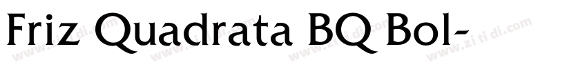 Friz Quadrata BQ Bol字体转换